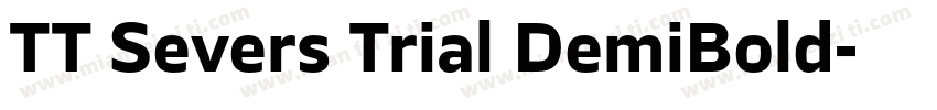 TT Severs Trial DemiBold字体转换